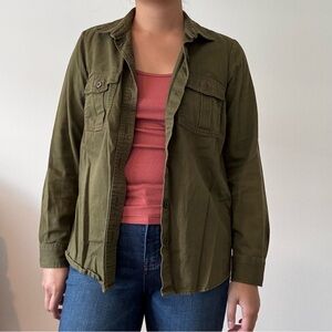 Olive Green Women's Military Jacket